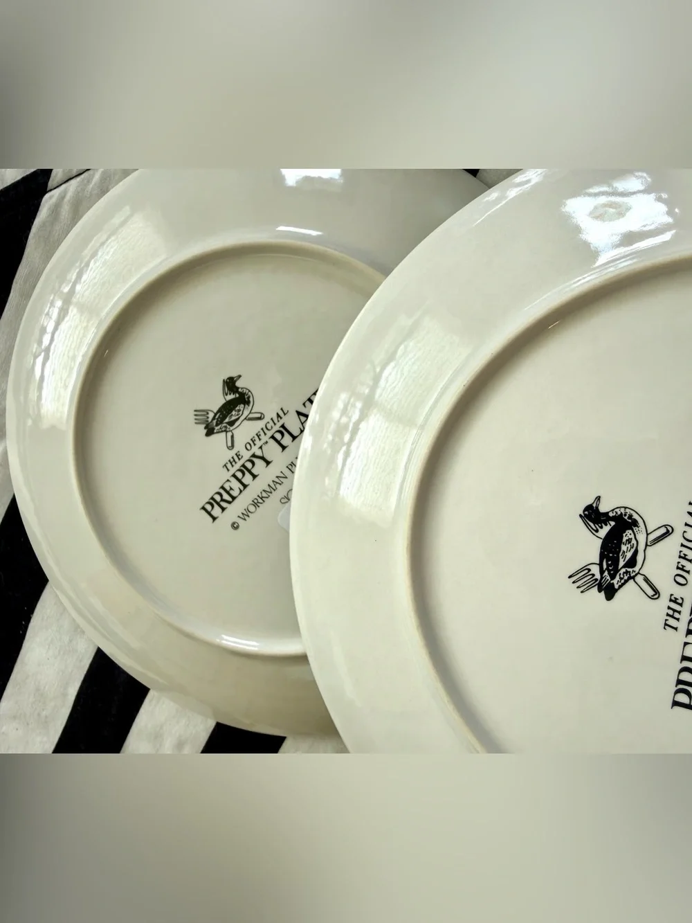 The Official Preppy Pig Plates Set x 3 C.B.C. Couldn’t Be Cuter Salad Plate dish